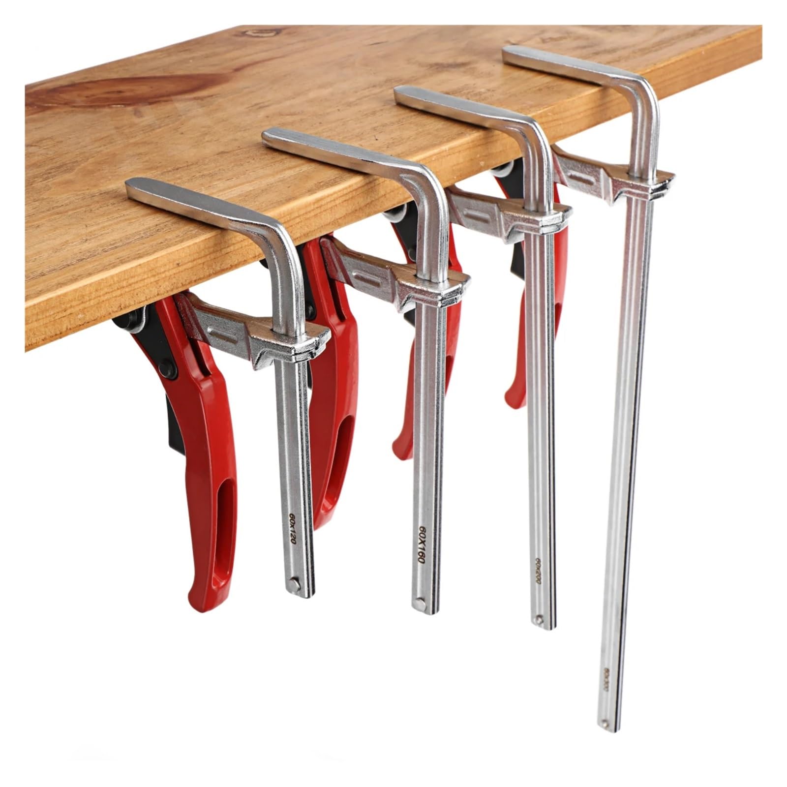 abrazadera de mesa con trinquete Abrazadera de riel de guía rápida, diferentes tamaños F MFT for herramienta manual de, bricolaje, 1 ud./2 uds.(2Pcs 160x60mm)