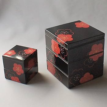 Amazon｜宮本産業 角小重 福梅 黒｜重箱 オンライン通販