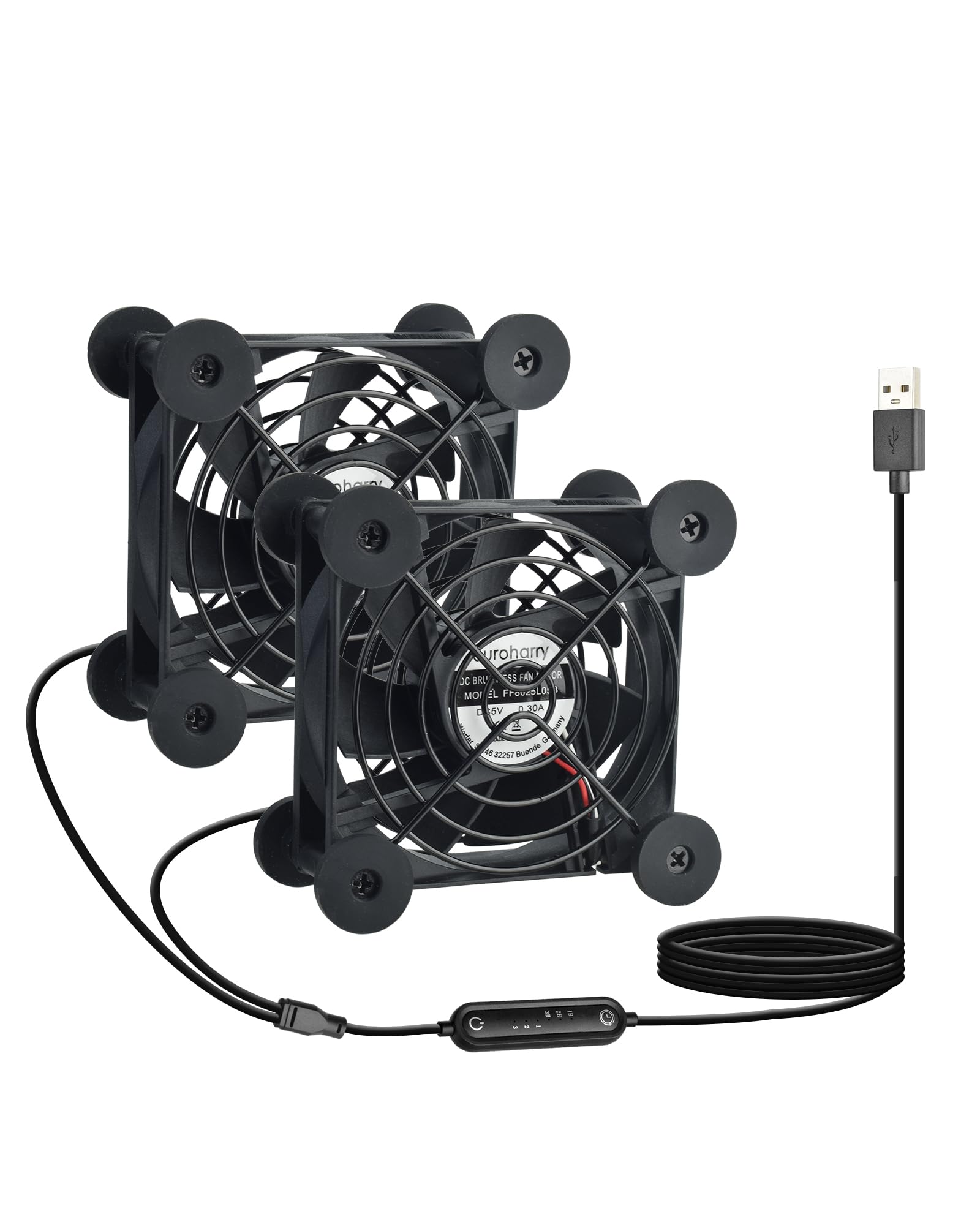 Ventilateur silencieux USB contre la chaleur étouffante moteur IPX5 résistant humidité