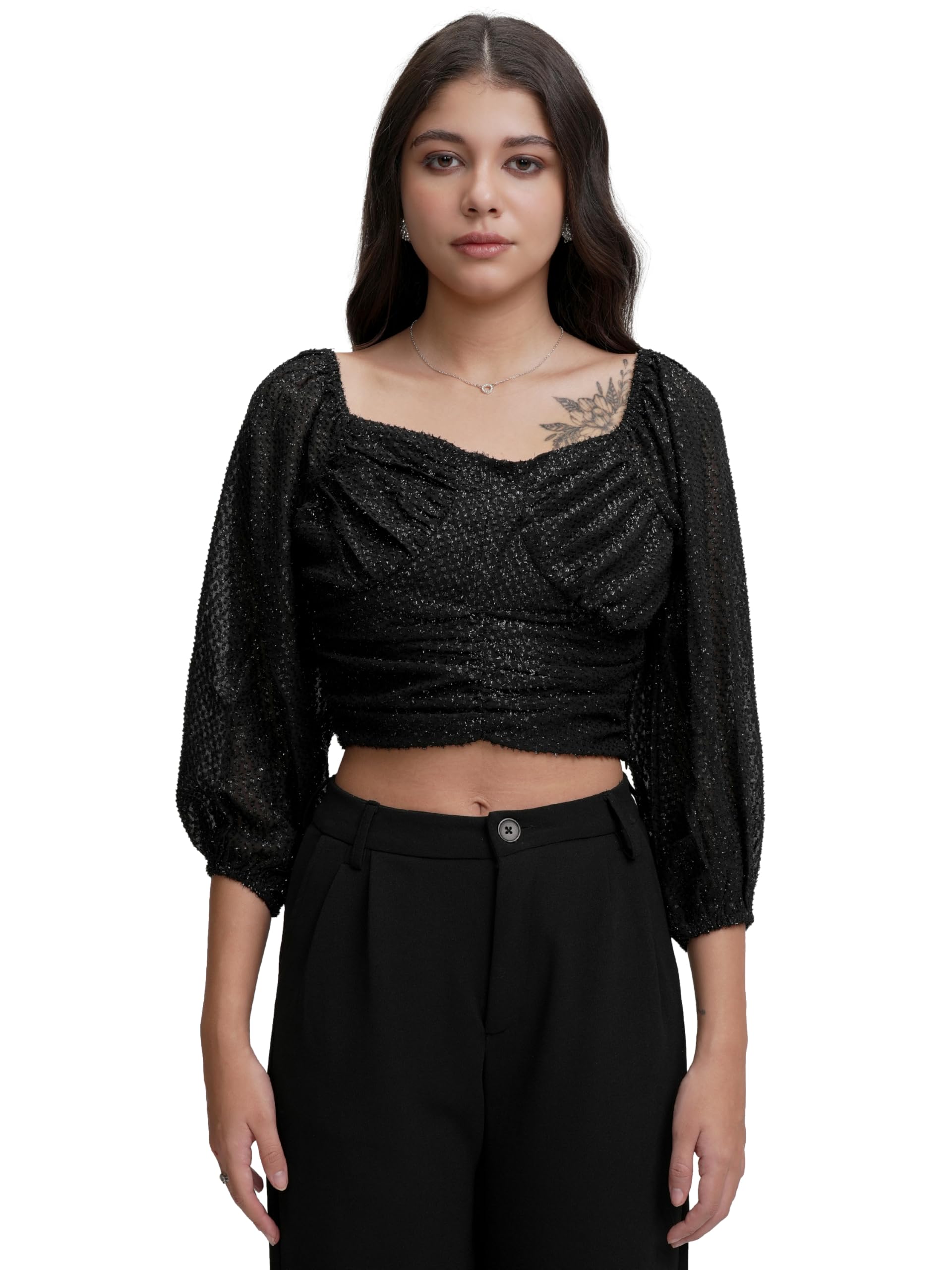 tokyo talkies Women's Solid Regular Fit Shirt-picture-29