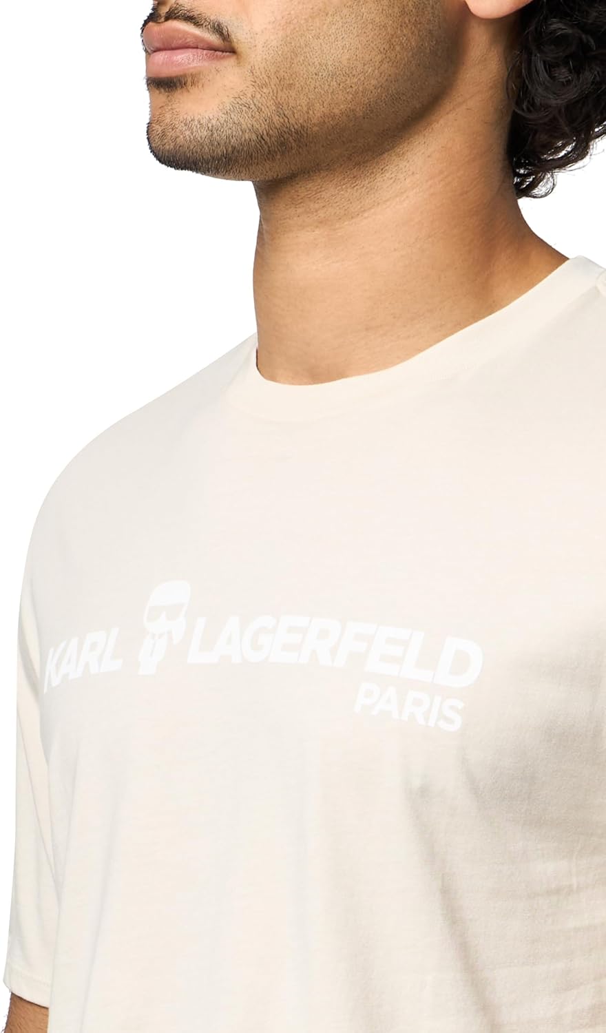 Karl Lagerfeld Mens Short Sleeve Karl Logo Graphic Easy Dressing T-Shirt - Image 3