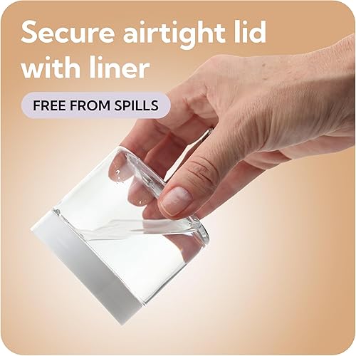 Miniatura 3 de Tarros de plástico con tapas, recipientes de plástico pequeños de 6 onzas, paquete de 12, recipientes de cosméticos de viaje para cremas, tarro