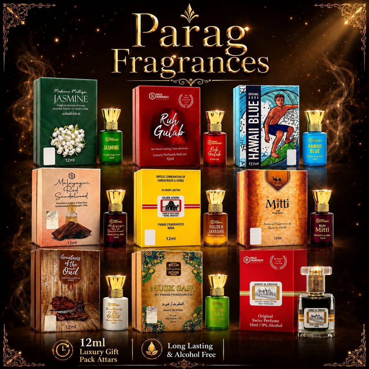 Parag fragrances Ruh Gulab Attar 12Ml For Religious & Personal Use/Natural Alcohol Free Attar For Men And Women/Natural Gulab Attar, Liquid 4