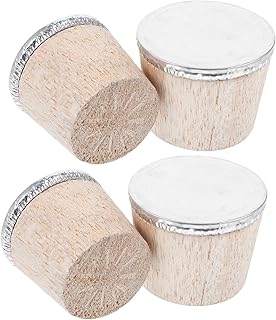 4pcs Wooden Bottle Stoppers Hot Water Kettle Plugs Boiling Water Bottle Stopper Hot Jug for Home