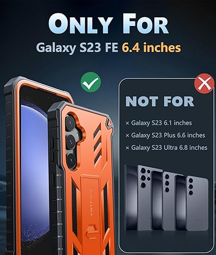 Miniatura 9 de FNTCASE Funda para Samsung Galaxy S23-FE funda resistente de grado militar para teléfono celular con soporte  Protección de TPU a prueba de golpes