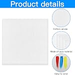 10 Packs Canvas for Painting, Blank Canvas Panels Board, Cotton Painting Panels for Acrylic, Oil Painting, Professional Artist(20x20cm)