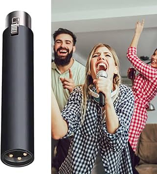 Inline Microphone Preamp - Dynamic Microphone Preamp Gain - Low Noise Studio-Grade Clarity, Active Booster Mic Preamplifier 48V For Studio Recording