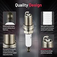 Vista 2 de BDFHYK Juego de 6 bujías de iridio compatibles con Integra Odyssey Accord Elantra Santa Fe Rio, 1.5L 1.6L 2.0L 2.2L 3.0L 3.5L 4.5L L4 V6 V8