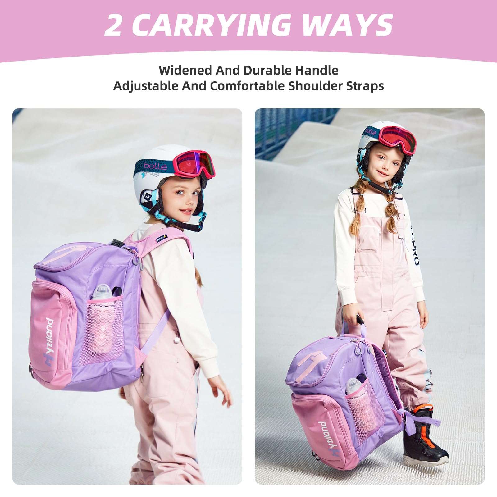 Bolsa para Botas de esquí, Mochila de Viaje para Botas de esquí y Snowboard de 35 L, Bolsa de Botas de esquí y Snowboard para Botas de esquí, Casco de esquí, Gafas y Trajes de Nieve para