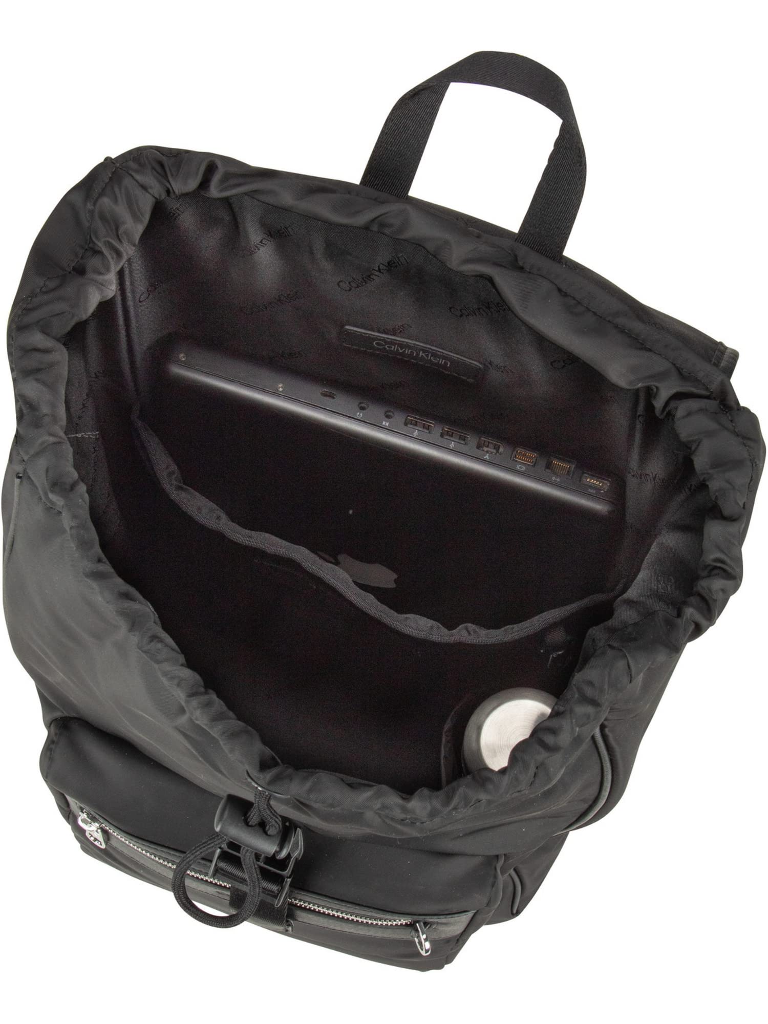 Calvin Klein CK Elevated Flap Backpack CK Black