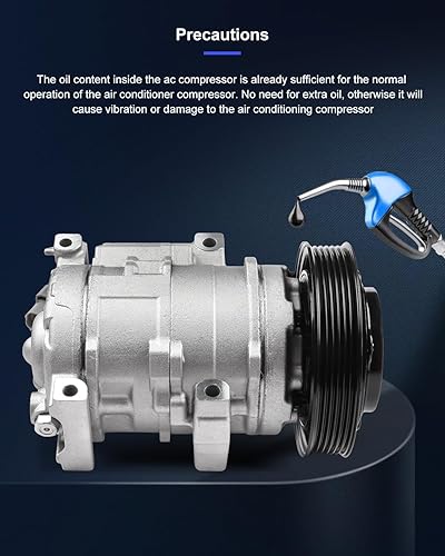 Vista 15 de ECCPP Compresor de A/C con embrague 2014-2018 apto para Ford Focus 2.0L AC Compressor