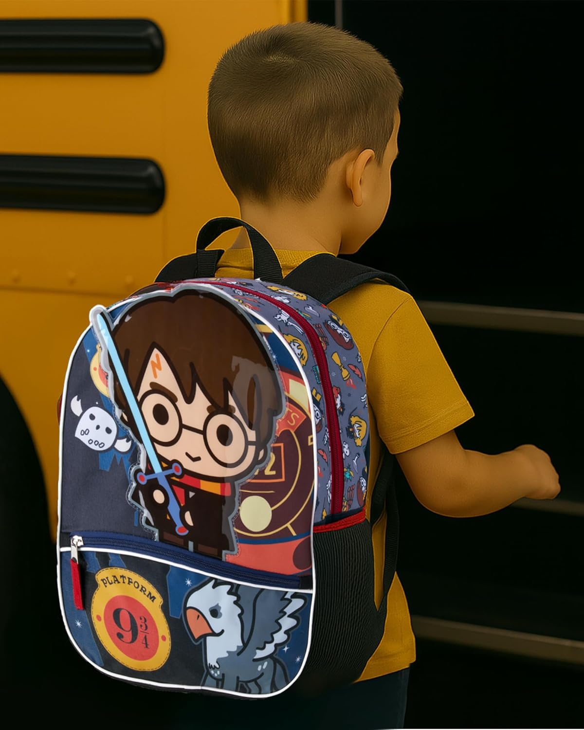 Fast Forward Harry Potter Kids Backpack - 16 Inch 3D Bookbag Preschool Elementary Backpack for School Girls Boys School Bags, Harry Potter Multi - Image 3