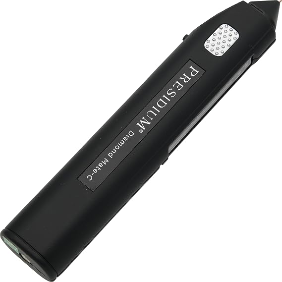 Presidium Diamond Mate C (PDMT-C) Diamond Tester | Professional Portable Diamond Authenticity Testing Tool | Diamond and Jewelry Thermal Conductivity Tester with Rechargeable Battery and AC Adapter