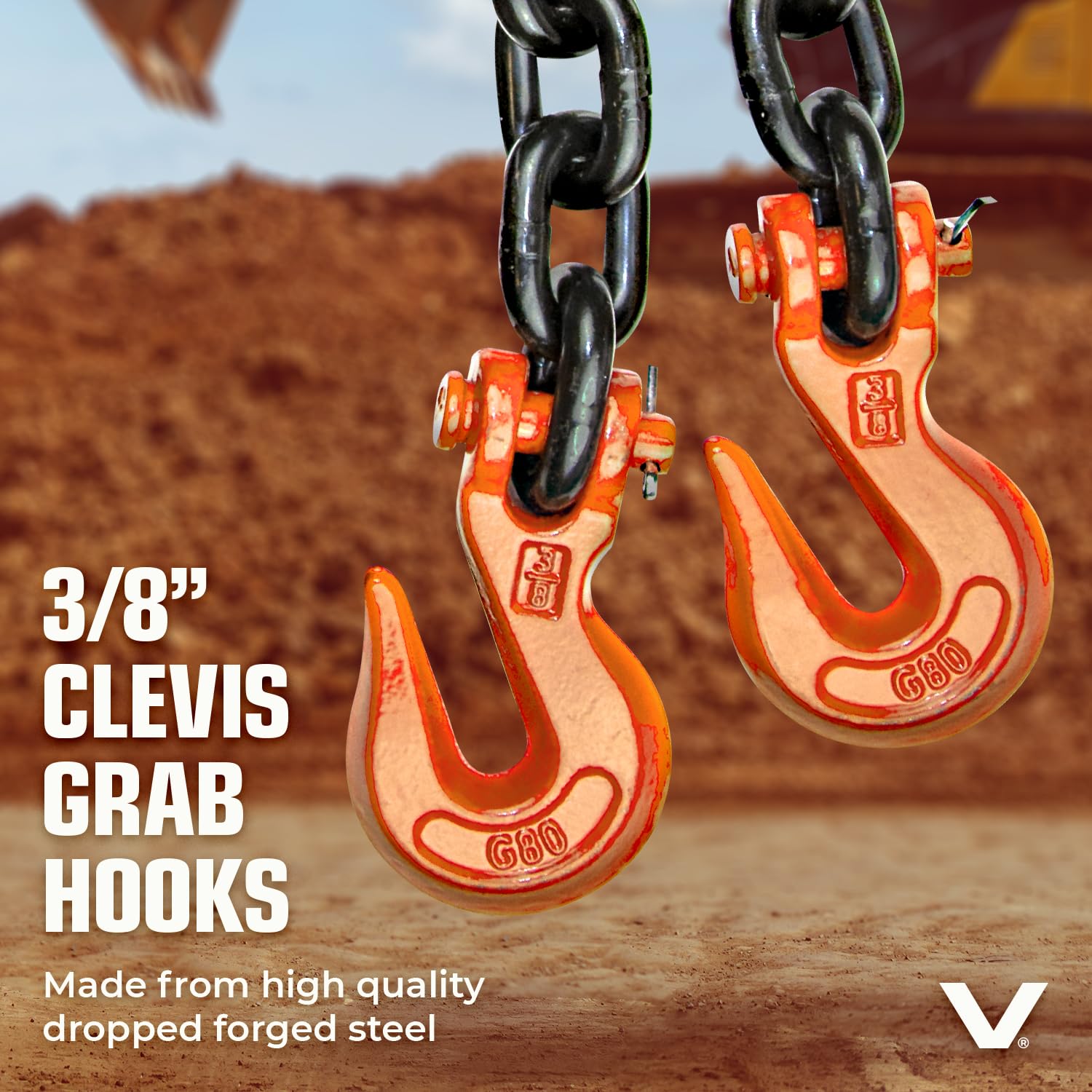 VULCAN Binder Chain Tie Down - 7,100 lb Capacity -4
