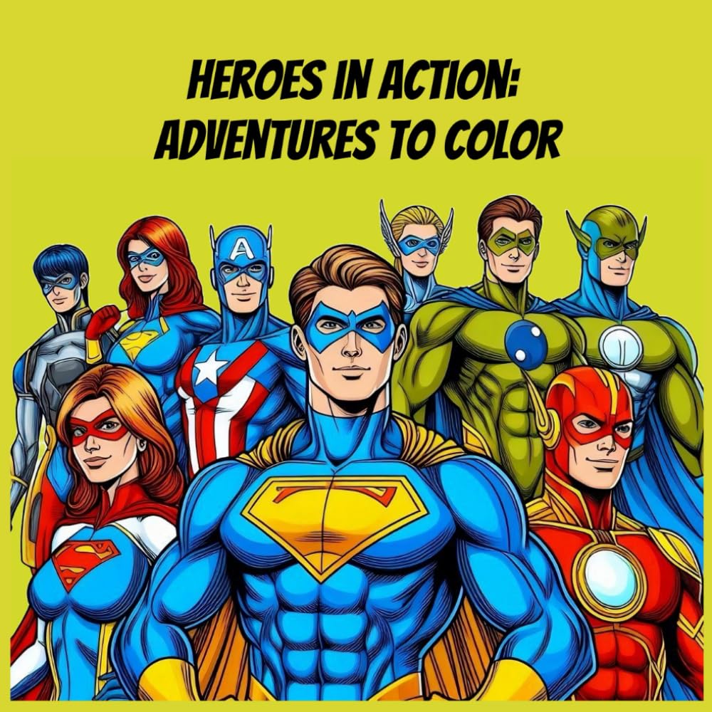 Heroes in Action: Adventures to Color: Unleash Your Imagination and Color Epic Heroic Adventures