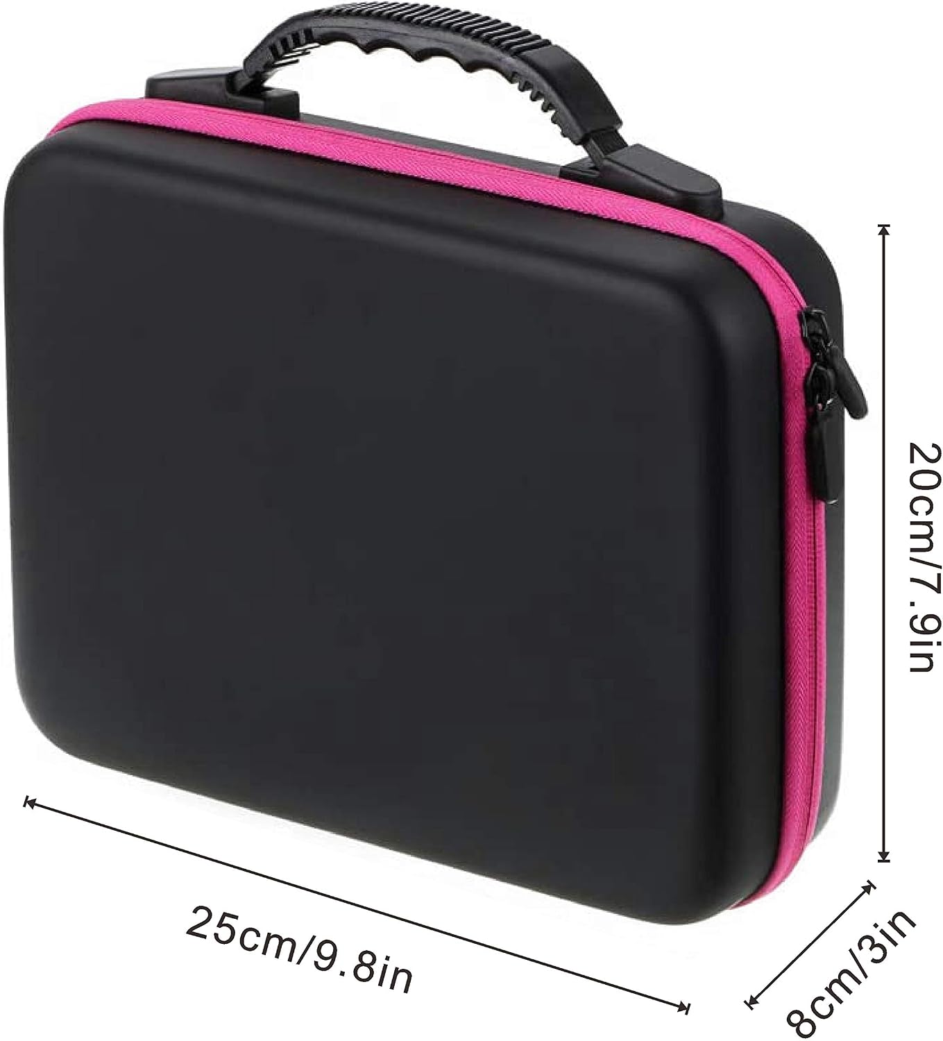 Diamond Painting Storage Containers, 42 Slots PU Shockproof Beads Storage Organizer Case for Diamond Embroidery Painting Art Accessories Sewing Pills Container with 42 Grids Plastic Jars (Pink)