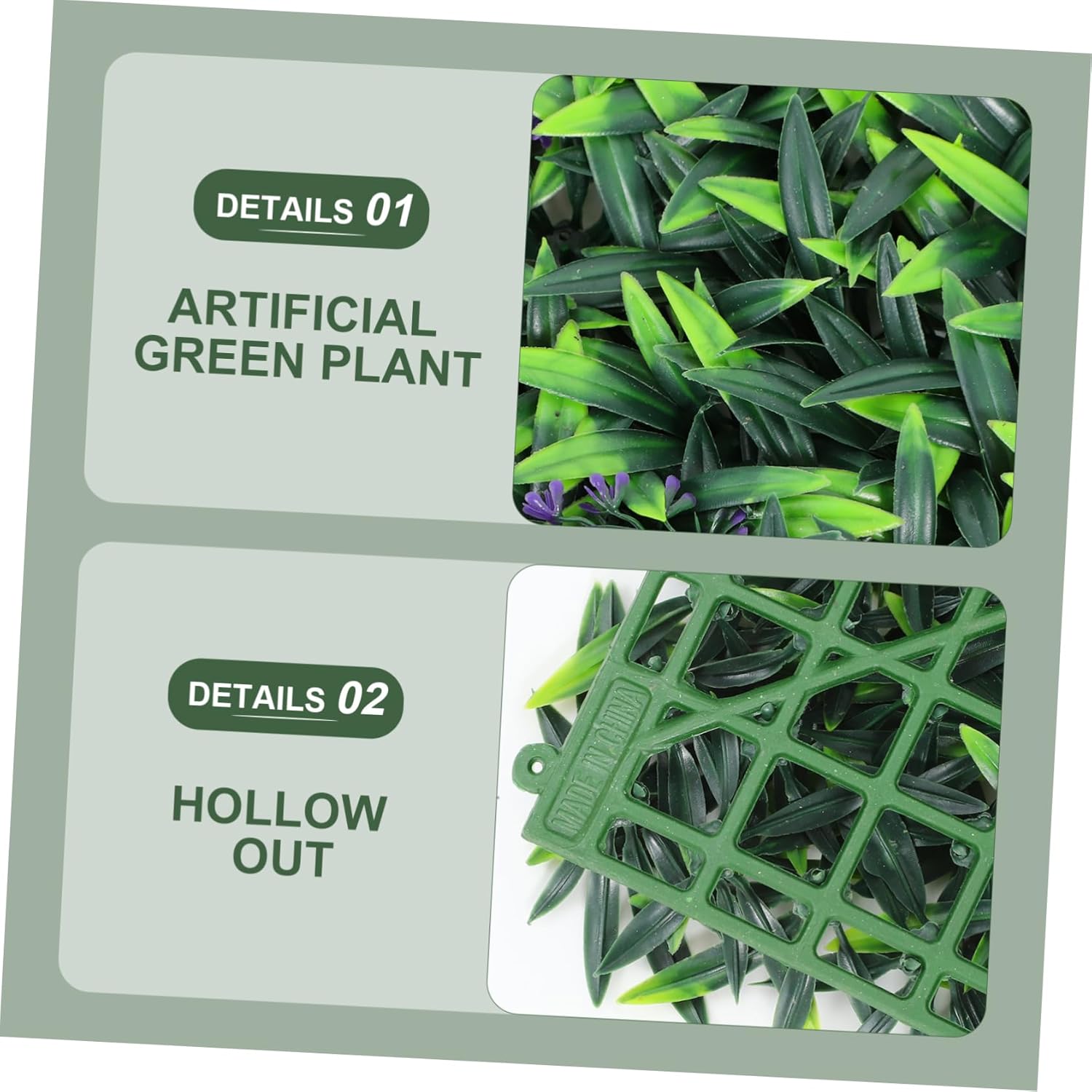 Toyvian Lifelike Artificial Greenery Wall Panel Versatile Outdoor Hedge Decor for Home Events Easy Install No Maintenance for Weddings Parties Business Decor