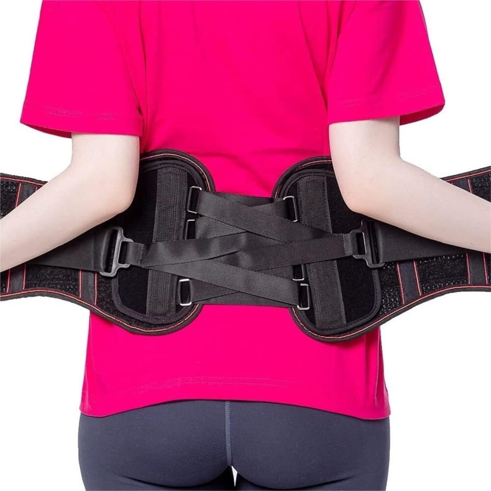 TTDGYYXW Supporto per la Schiena Tutore per la Parte Bassa della Schiena Cinture di Supporto Lombare Corsetto Supporto per la Schiena Cintura di Supporto per Fascia di decompressione(M)