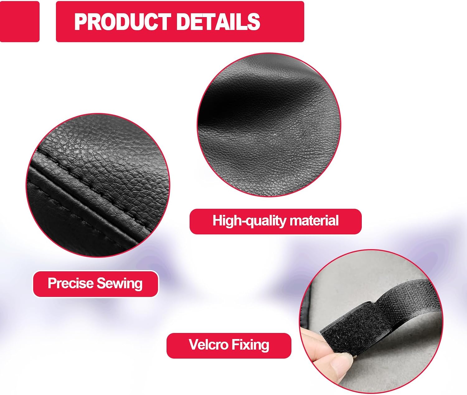 Black Center Console Cover Compatible with Honda CRV 2017 2018 2019 2020 2021 2022 Faux Leather Car Armrest Cover, Armrest Box Cover Saver, Interior Accessories