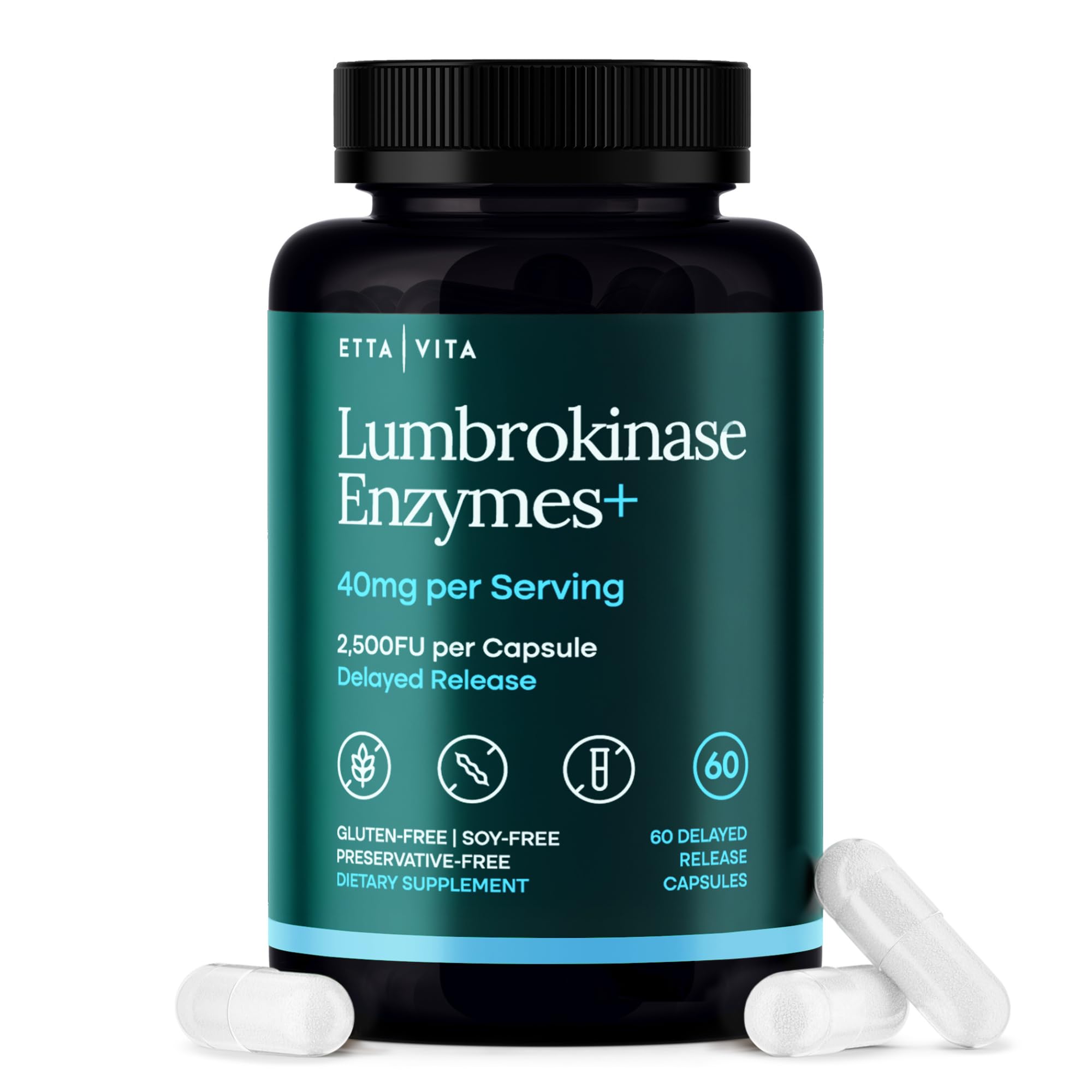 Lumbrokinase Supplement 40mg/Serving (Max Activity - 800,000 Units) - 120Ct — Amazon image 10