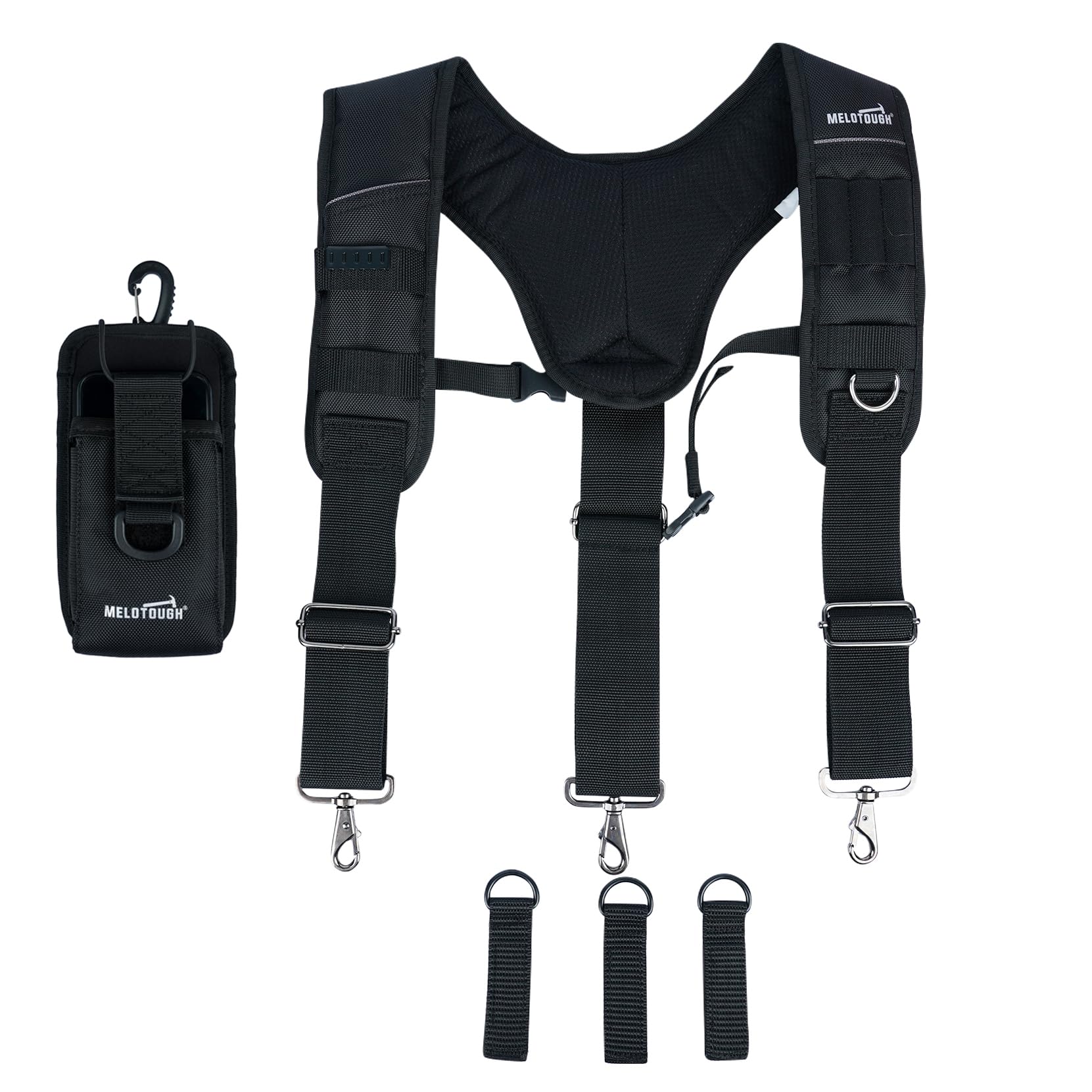 MELOTOUGH Bretelle da cintura per attrezzi da lavoro Bretelle per uomo Big e Tall Construction Bag Bretelle imbottite
