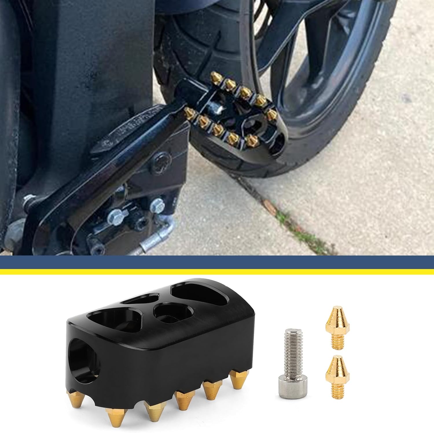 Motorcycle Shifter Peg CNC Gear Shift Lever Peg MX Style Fit For Harley Sportster 883 Touring Road Glide Street Glide Road King Electra Glide Softail Street Bob Fat Boy Dyna Fat Bob (Black Gold)