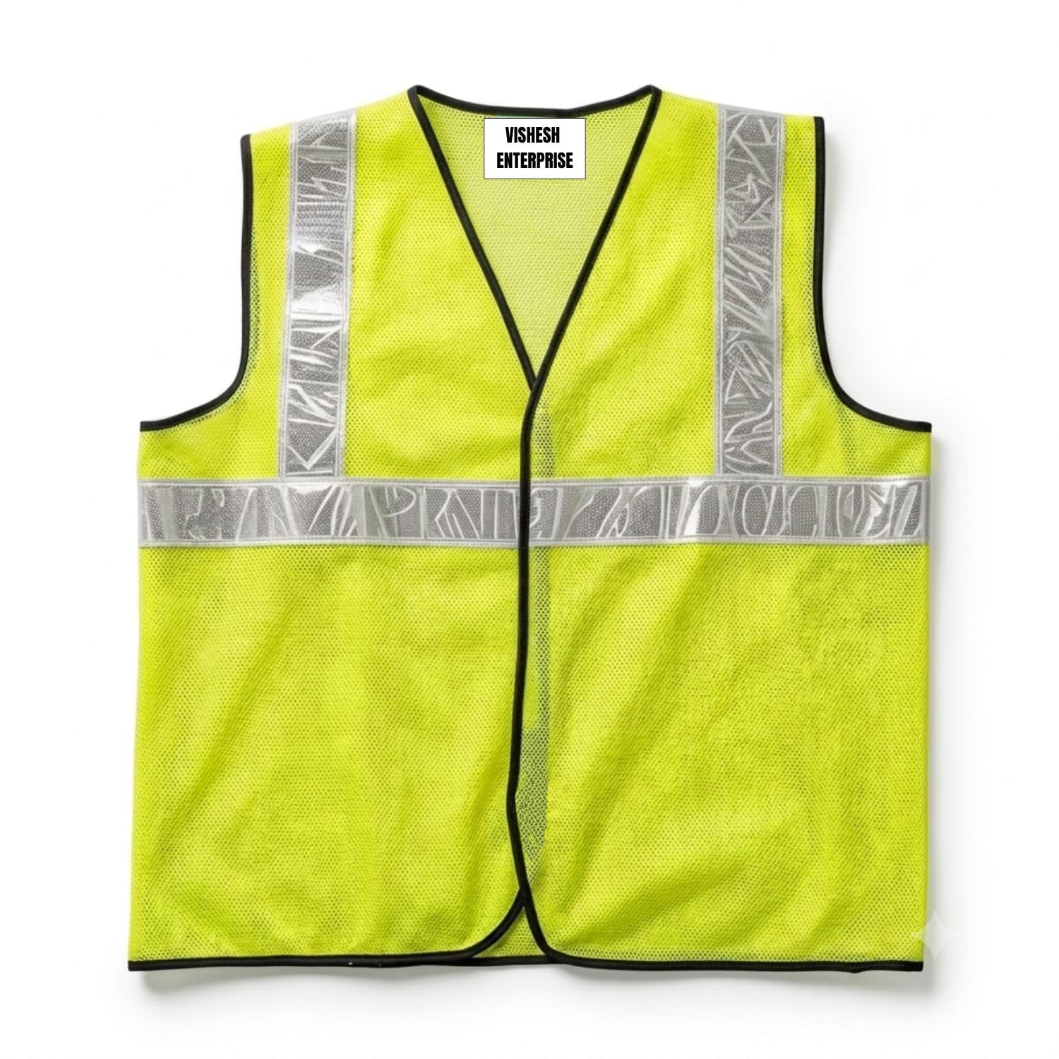 VISHESH ENTERPRISE High Visibility Safety Jacket 50 GSM Reflective Safety Vest for Construction, Road Work, Warehouse, Industrial & Traffic Safety Mesh Fabric-picture-15