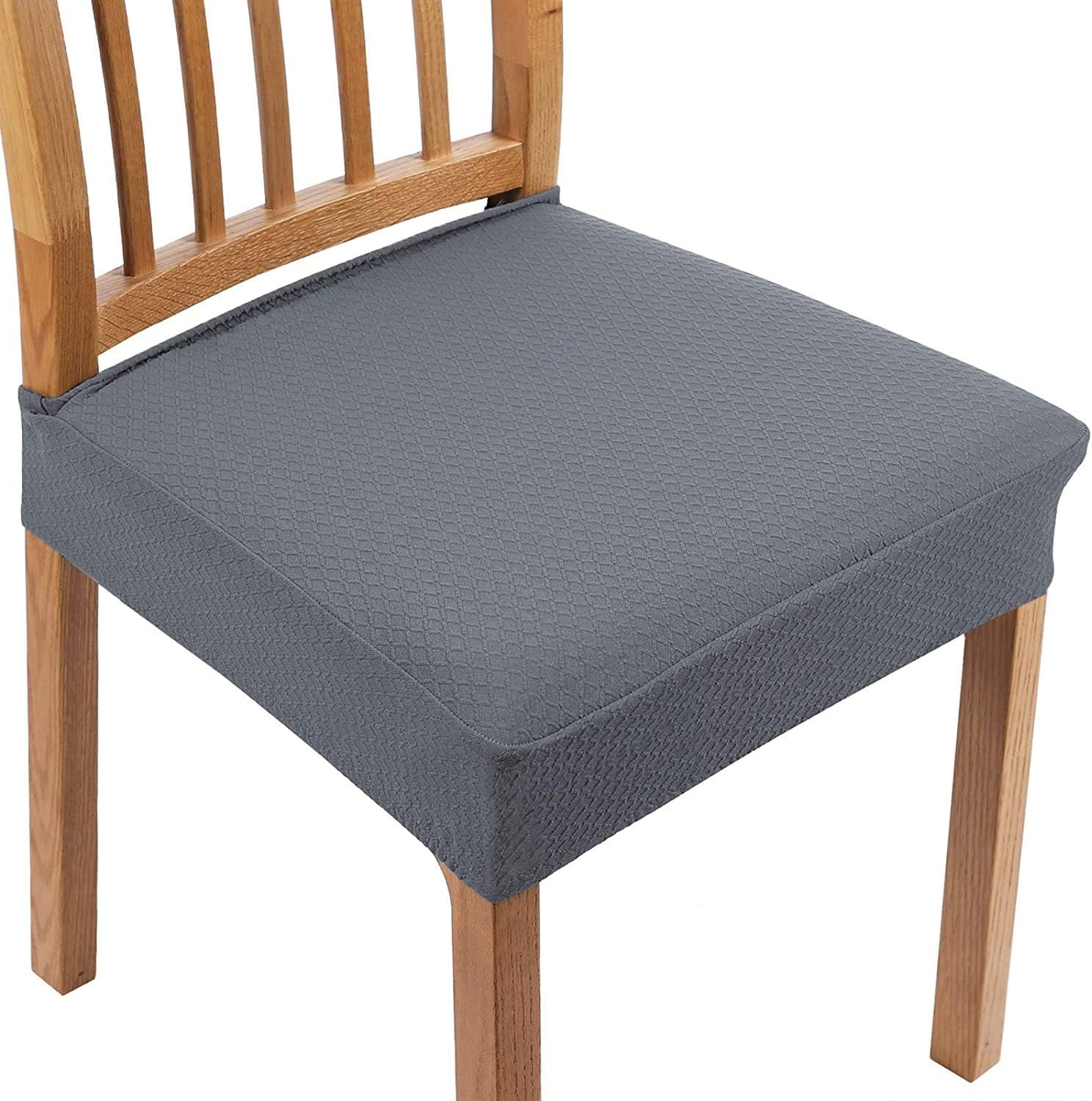 smiry Dining Chair Seat Covers, Jacquard Dining Chair Seat Protectors