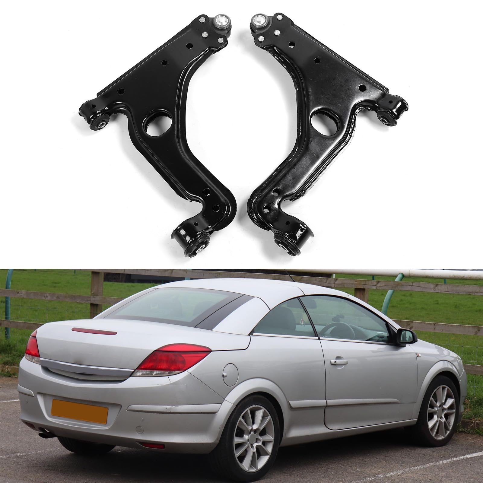 ABS Metalowe Wahacze Przednie Ramiona 2 szt. Meriva Zafira Dolne Zawieszenie 24454477 Wymiana