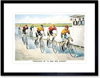 SPORT MEMORABILIA CYCLING BICYCLE RACING VINTAGE AD ART PRINT B12X1259