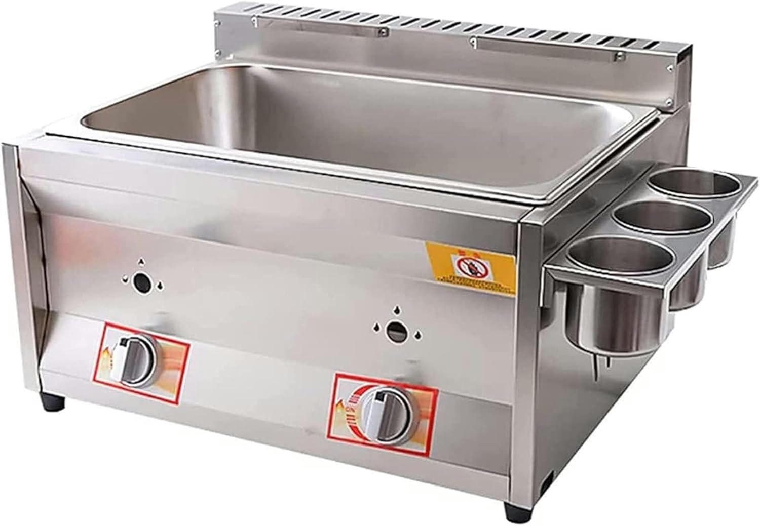 カウンタートップガスフライヤー、業務用ステンレススチールガス