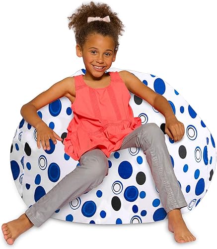 Posh Creations - Sillón puff para niños, adolescentes y adultos, incluye funda extraíble y lavable a máquina, nailon suave, estampado de camuflaje