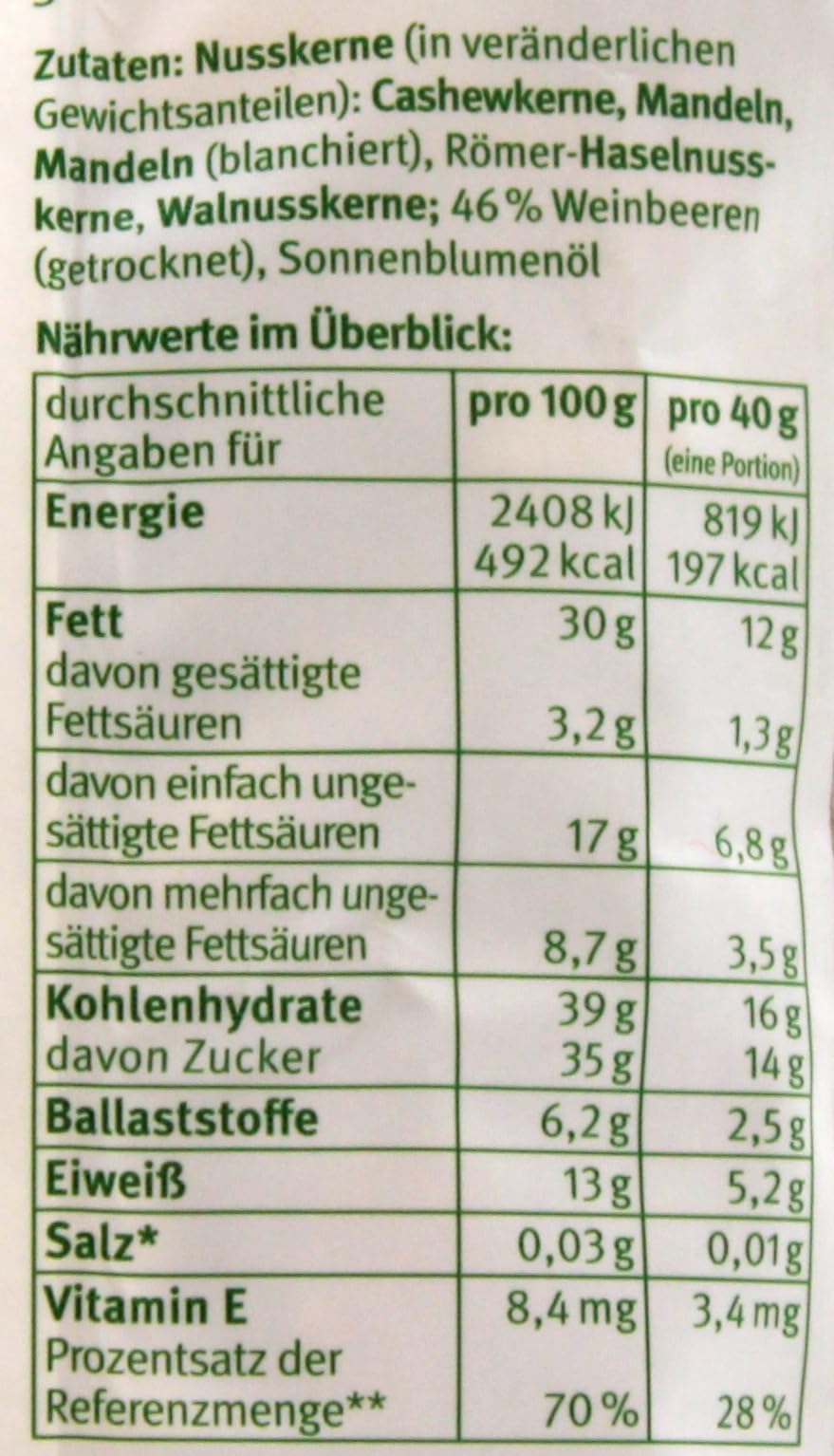 Kluth Studentenfutter, 7er Pack (7 x 400g)