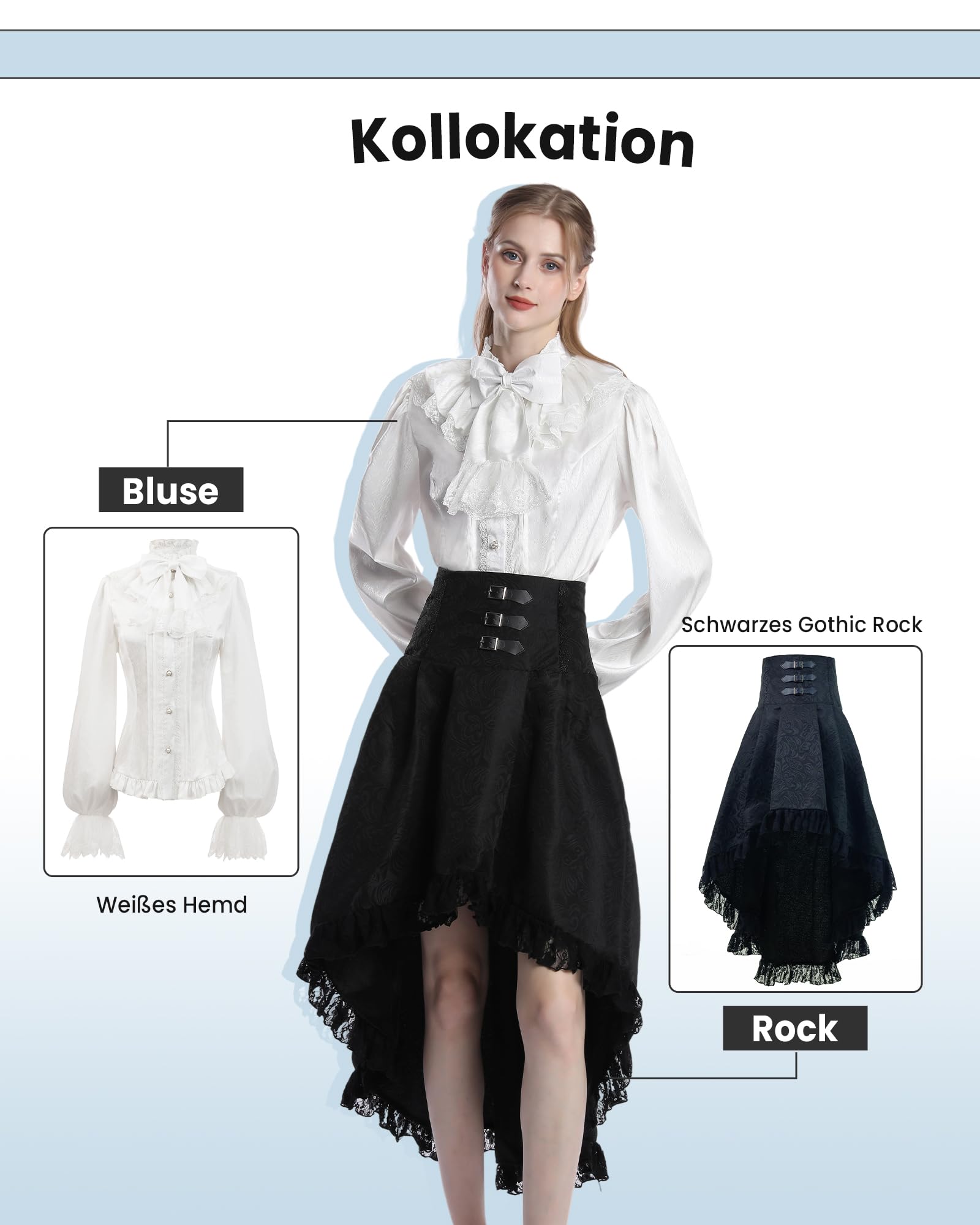 Steampunk Damen Rock Damen Knielang Gothic Rock Goth Skirt Festival Rock Piraten Rock Mittelalter Rock