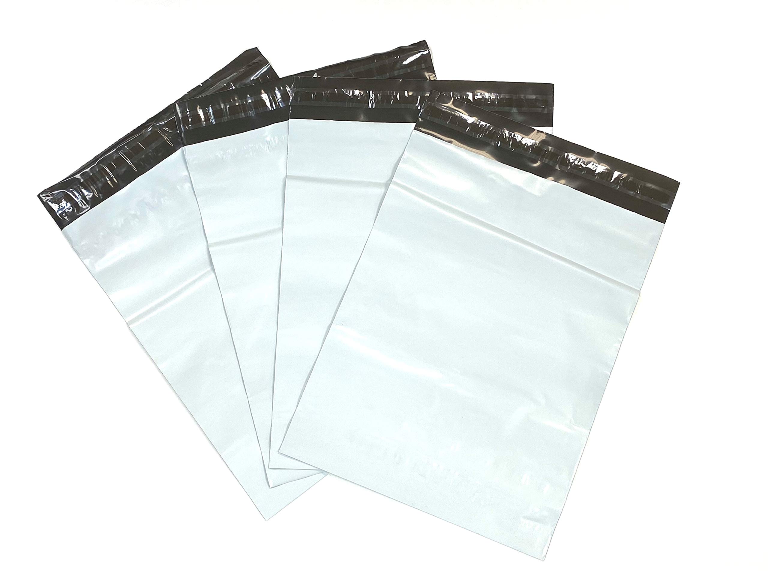 6 x 9 inch Plastic Poly Mailer Bags with Strong Sealing Adhesive Strip (Pack of 100)