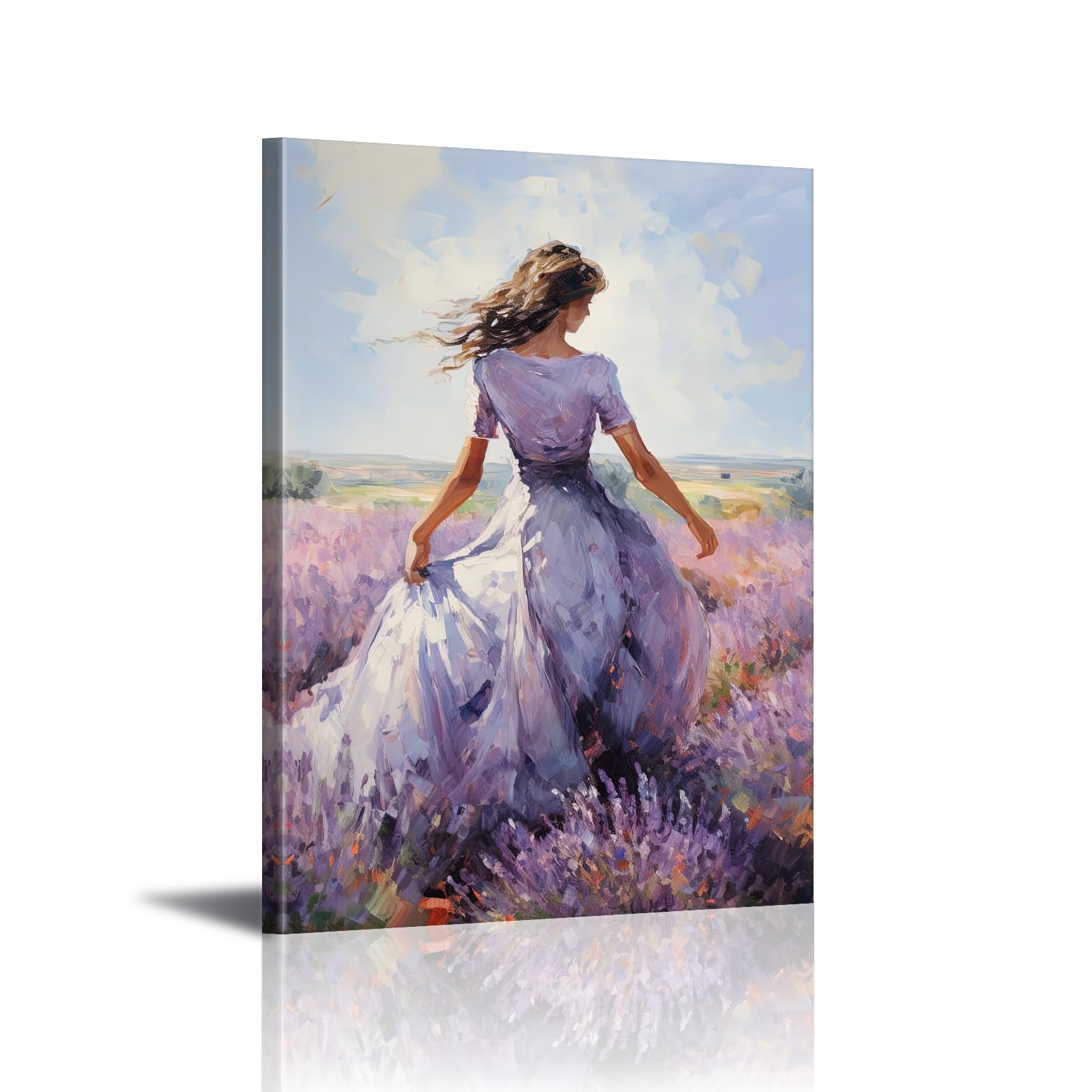 fitted lace wedding dress Amazon.com: PLIDAAYO Purple Flower Wall Art Canvas Purple Dress Woman  Prints Lavender Field Painting Poster Elegant Woman Picture Spring Girl Art  for Bedroom Living Room Home Decor(Por-03,20