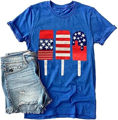 Xiaomomo Women American Flag Popsicle 
