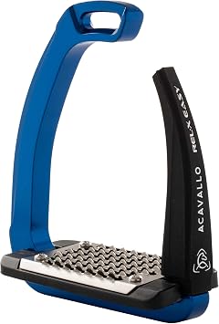 Acavallo Rel-X Easy Stirrups, One Size, Blue, Set of 2