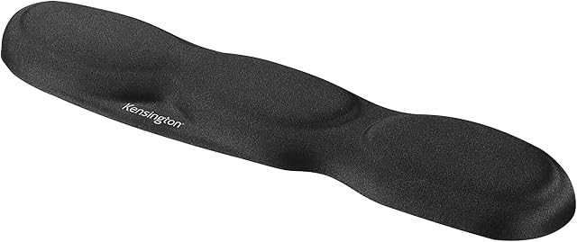 Kensington Ergonomic Comfort Foam Keyboard Wrist Rest with Wrist Support Pad - 458 x 36 x 85 mm - Black (62383