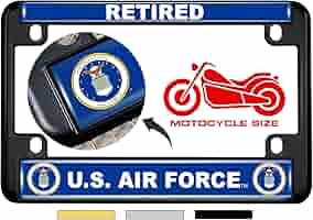 Amazon | オートバイ用メタルナンバープレートフレーム アメリカ