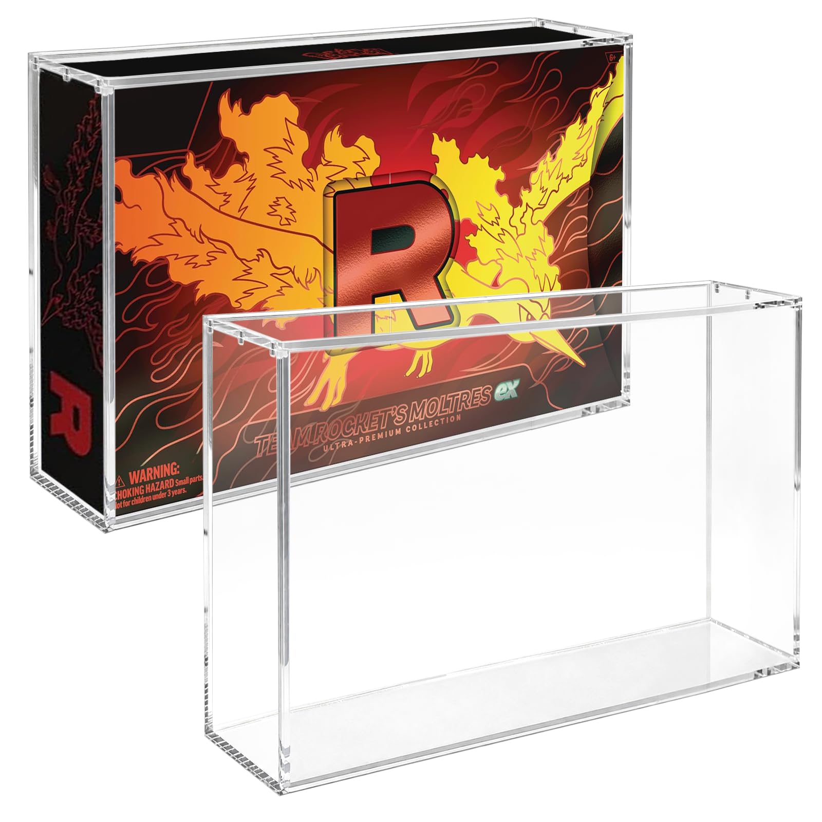 UPC Acrylic Display Case for Team Rocket's Moltres ex Ultra-Premium Collection, UPC Acryl…