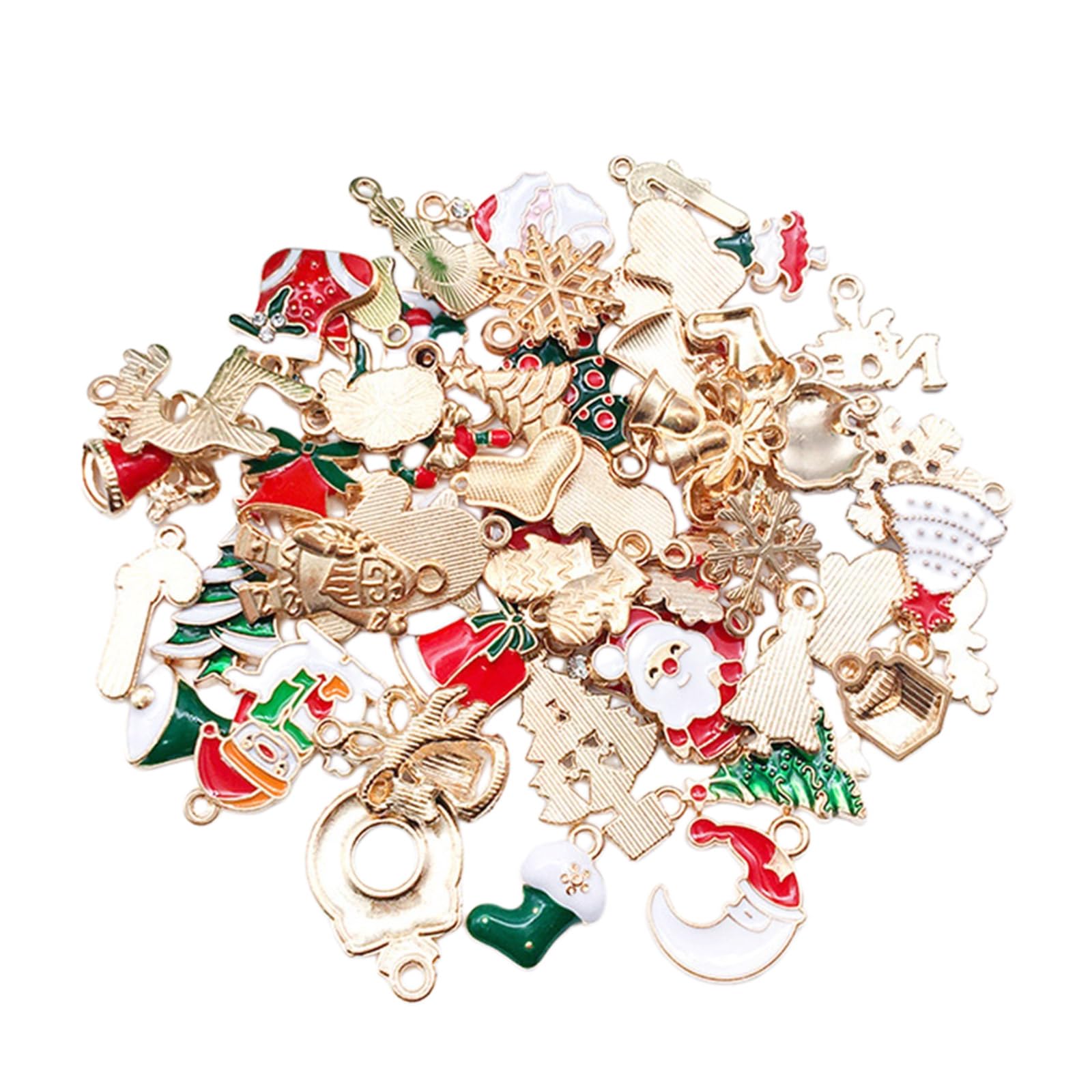Buxuaaaa Christmas Charms Jewelry Making Charms Christmas Charm Pendants for Necklace Earring Jewelry Making for for Bracelets for Crafting for Earrings