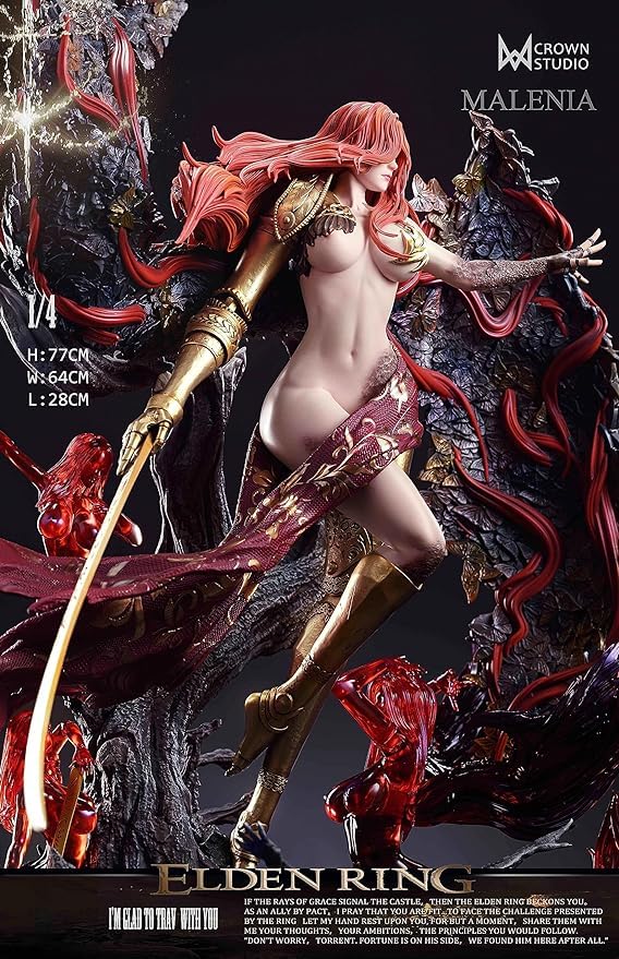 エルデンリング ミケラの刃 マレニア 1/4スケール塗装済み完成品フィギュア Amazon.co.jp: ミケラの刃マレニア フィギュア 1/4スケール 塗装