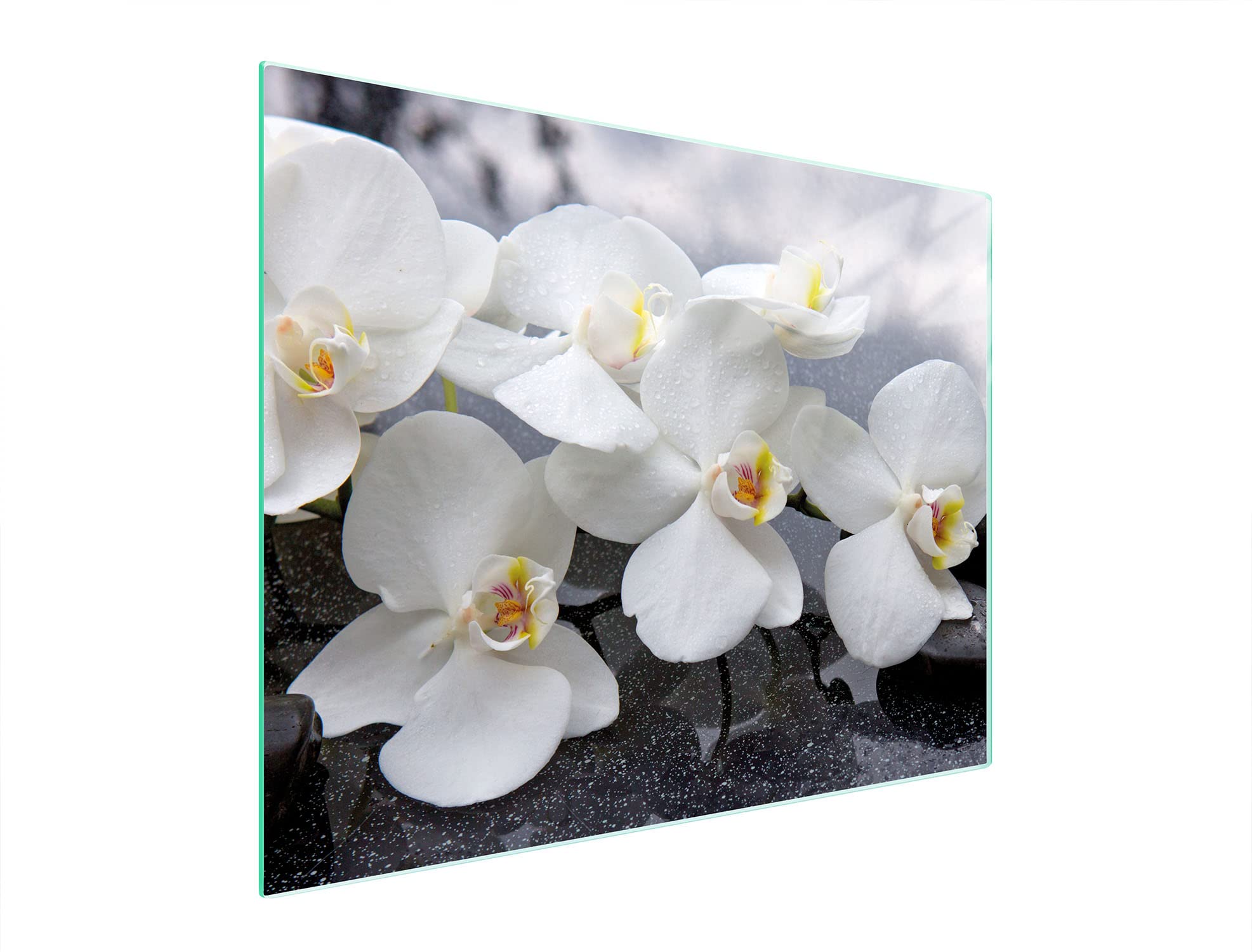 Planche Verre Trempé 52x40 Cm DarHaus Planche à Découper En Verre Ceranfeld 1 Pièce 52 X 30 Cm, Plaque De Découpe En Verre, Protection Anti- éclaboussures, Plaque En Verre Universelle, Cuisine, Coloré Pièce