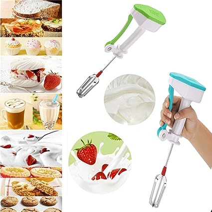 vessel crew Plastic Kitchenware Curd Maker Hand Blender for Egg and Cream Beater, Milkshake, Lassi, Butter Milk Mixer (Multicolour, Medium)