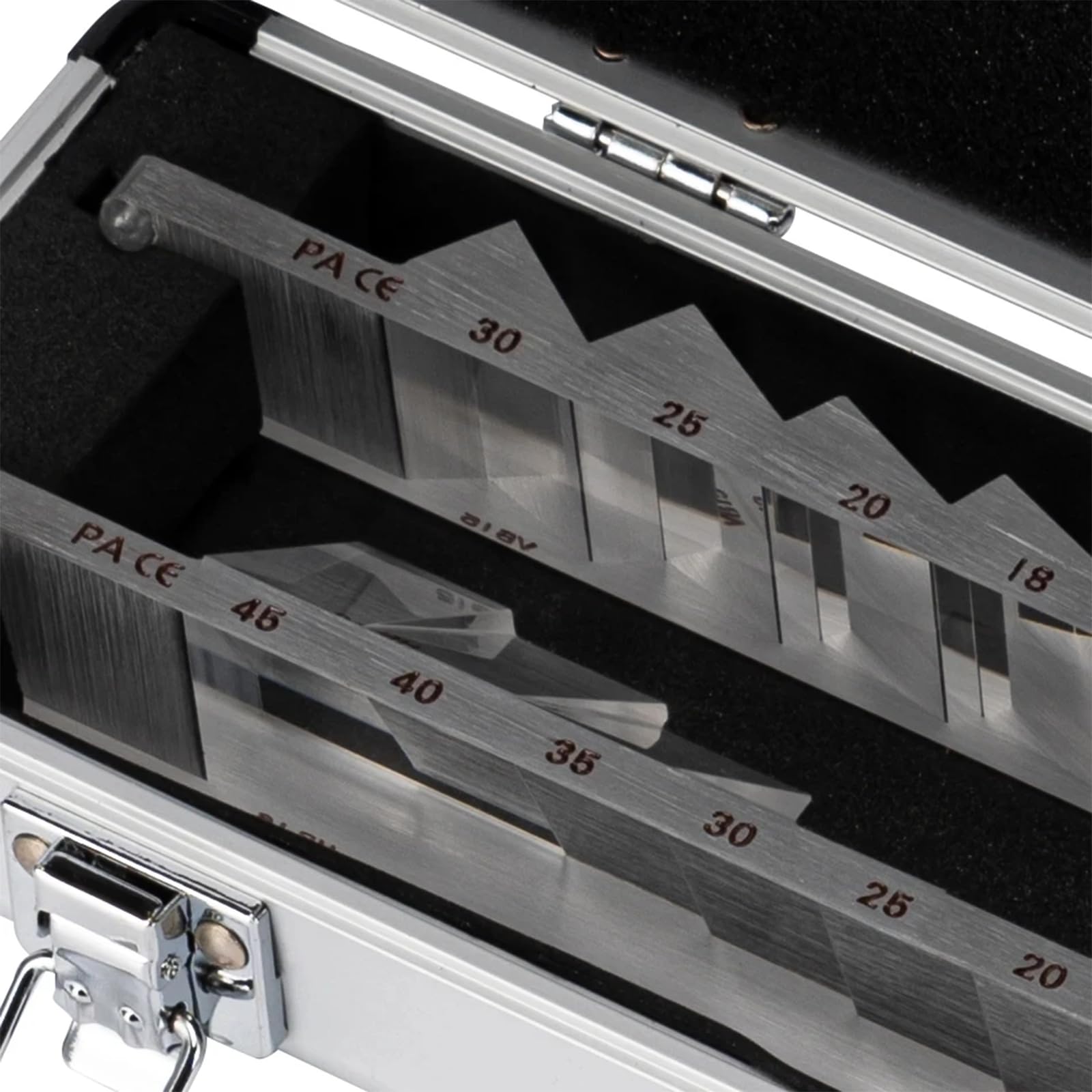 HMWOKPOT Optical Ophthalmic Prism Set with Horizontal (16) & Vertical (15) Eye Prism Bars, Step Prism - String Mirror for Hospitals and Optometry Centers