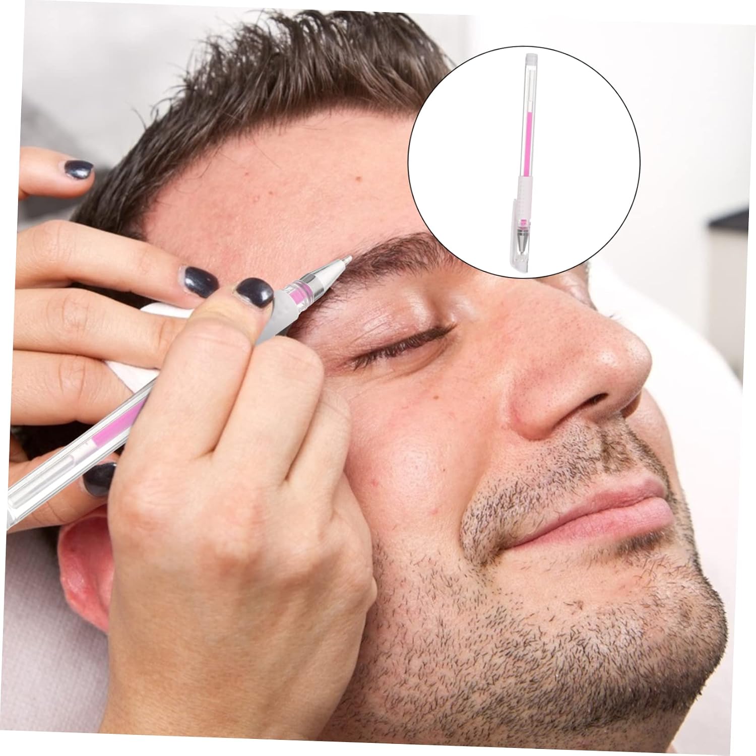 OSALADI 1Set Tattoo Pens for Eyebrow and Lip Art Mapping Pen for Precise Positioning with Replaceable Ink for Body Art Microblading
