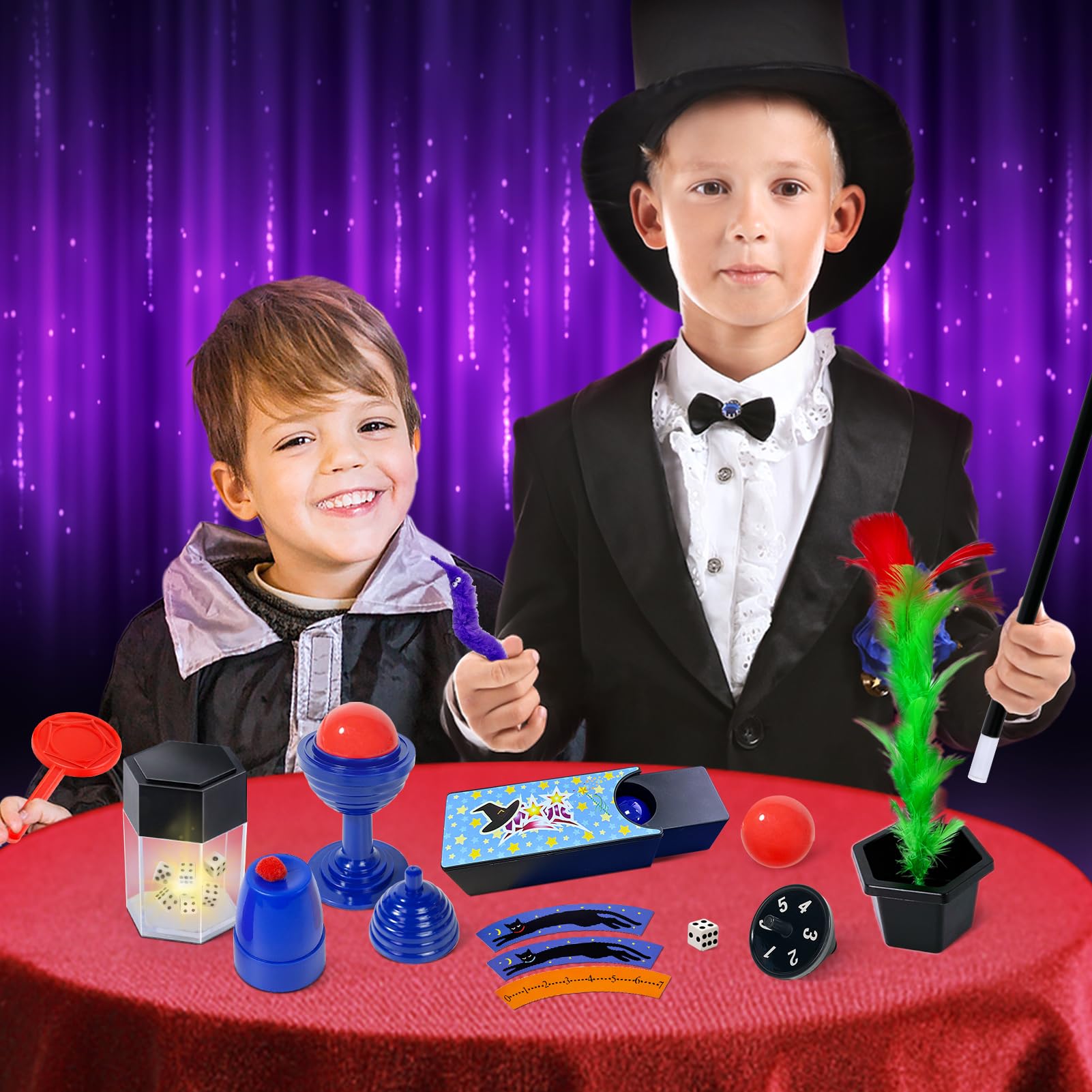 Kit De Magia PATIFEED – 40 Trucos Fáciles Con Instrucciones Para Niños Y Principiantes