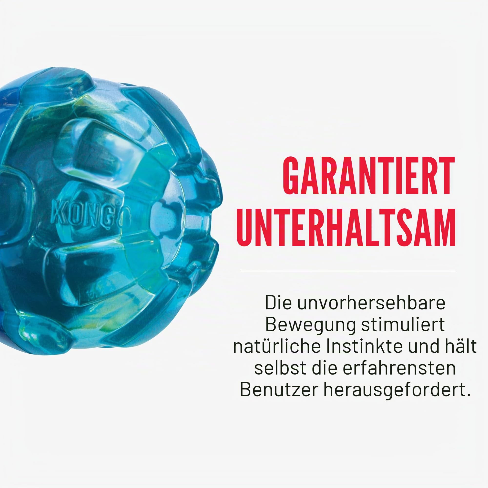 KONG – Rewards Ball – Besonders Robuster Interaktiver Leckerlispender – Für Große Hunde