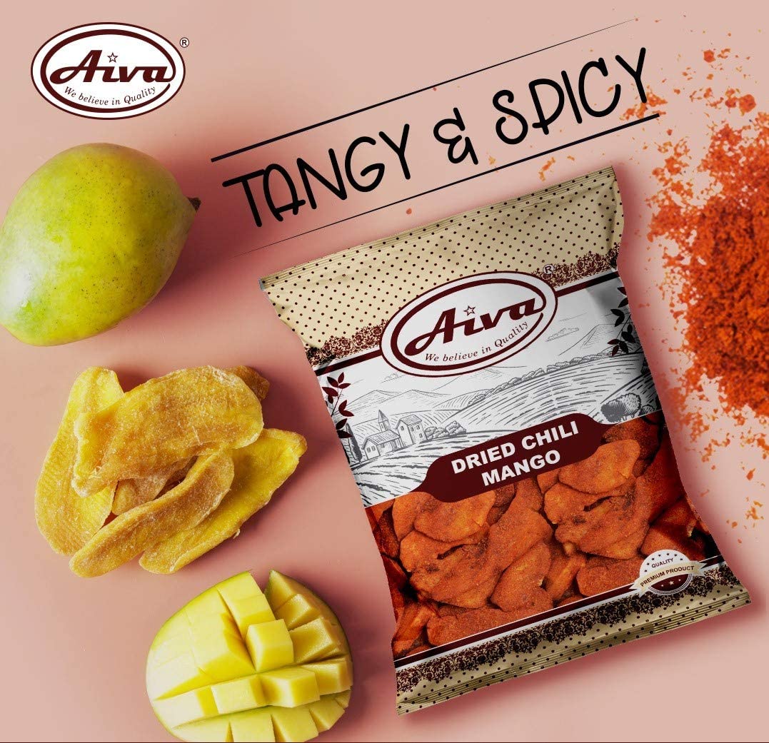 Aiva Dried Chili Mango (2 LB) – Spicy and Sweet Dried Fruit Snack for Snacking, Cooking, and Desserts - Image 6